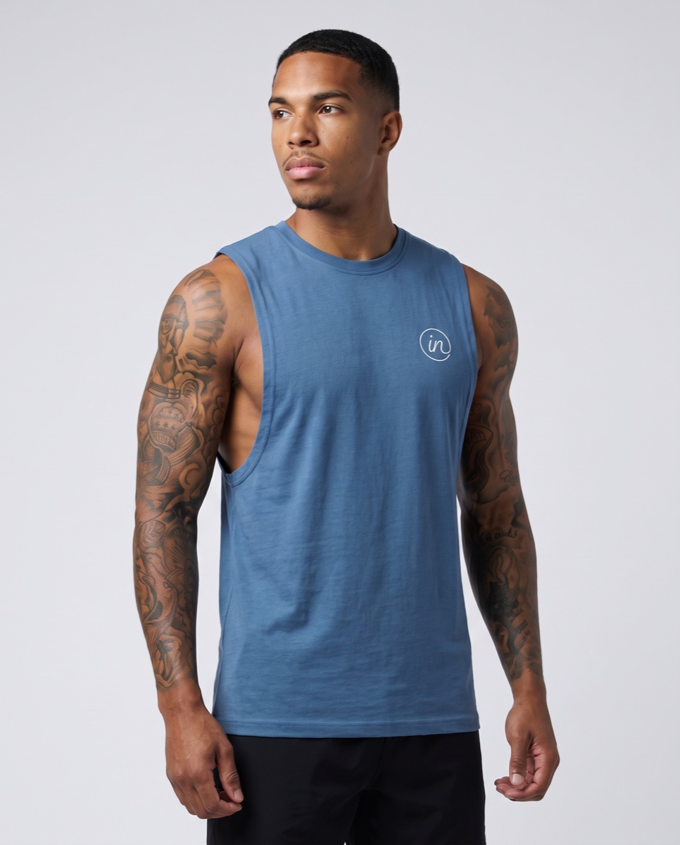 Inherit Noir blue muscle tank